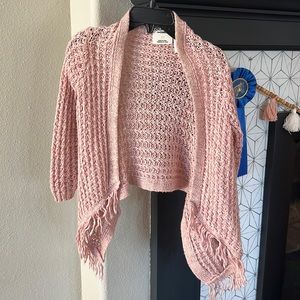 OshKosh pink knit sweater 3T
